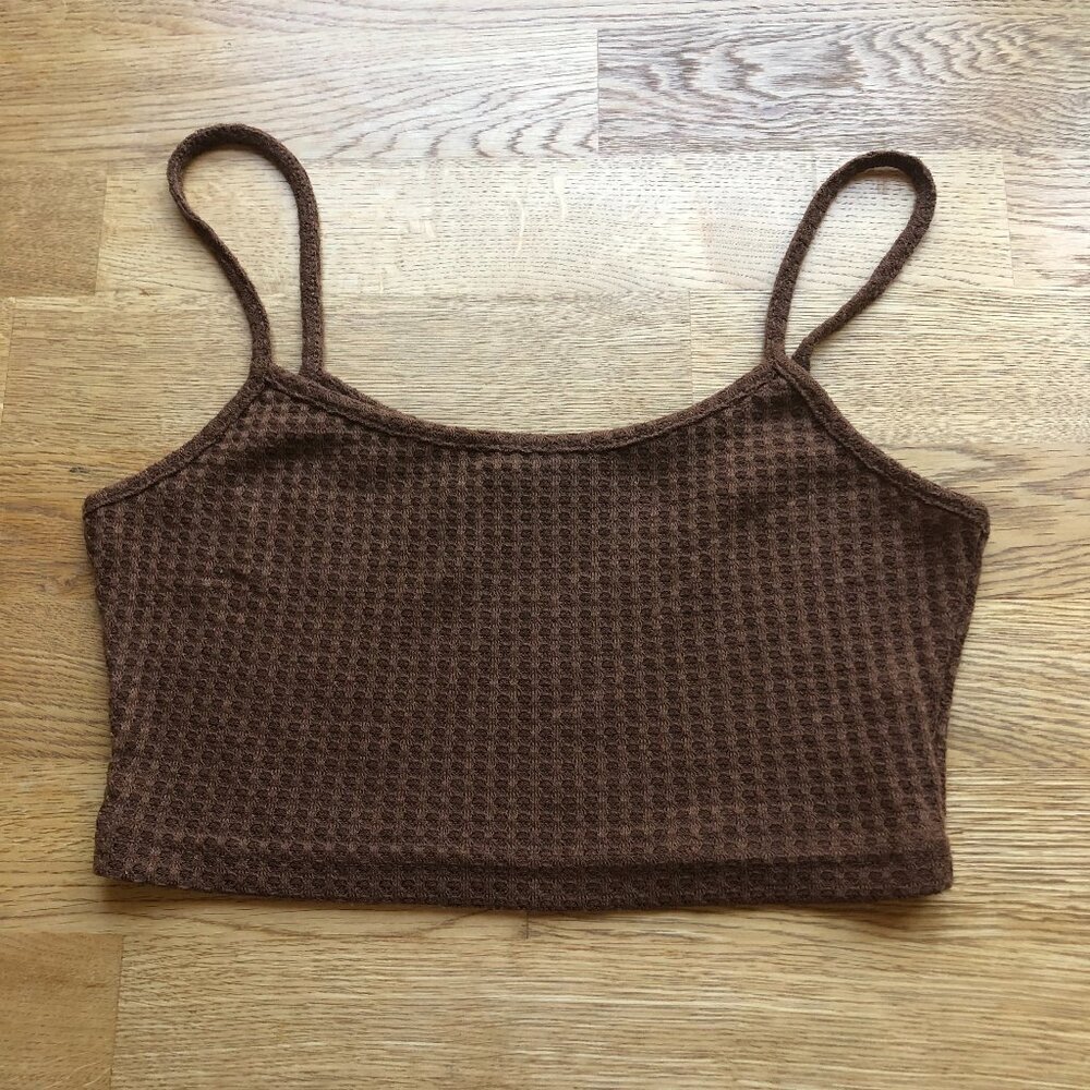 SHEIN Brown Cropped Tank Top Size XS